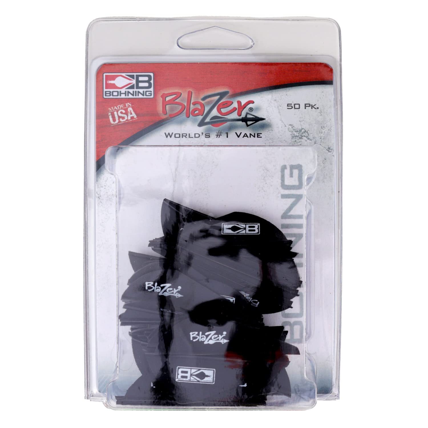 Bohning Blazer 2inch hunting vane in black for stable flight
