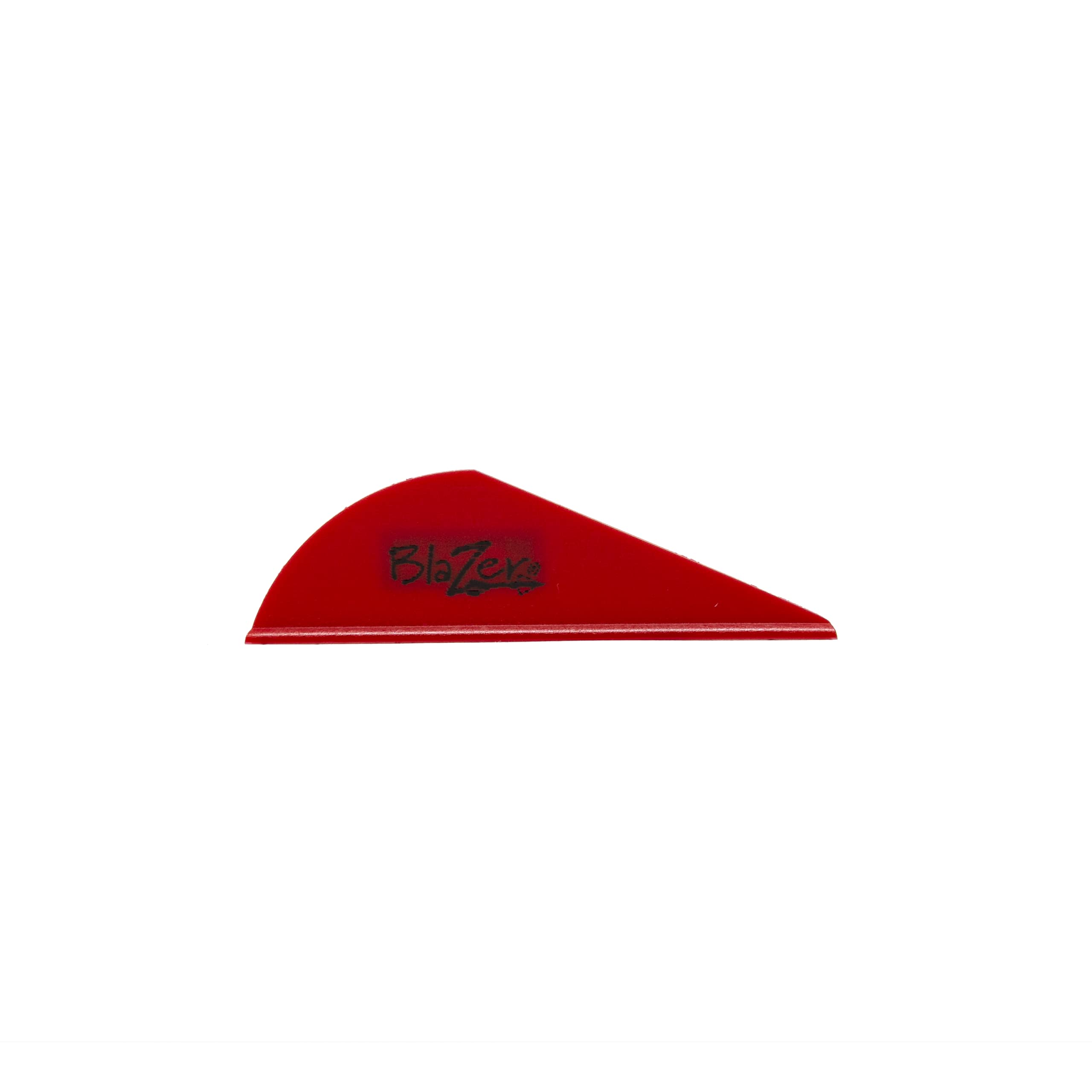 Bohning Blazer Vane 2-inch red vane close-up
