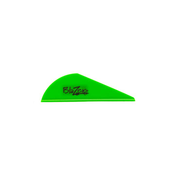 Bohning Blazer Vane Neon Green 2in pack visible for quick tracking