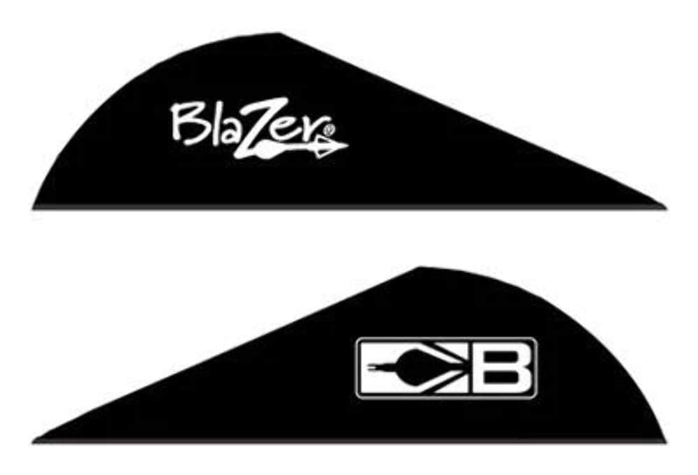 Bohning Blazer Vane 2 inch black, pack of 100