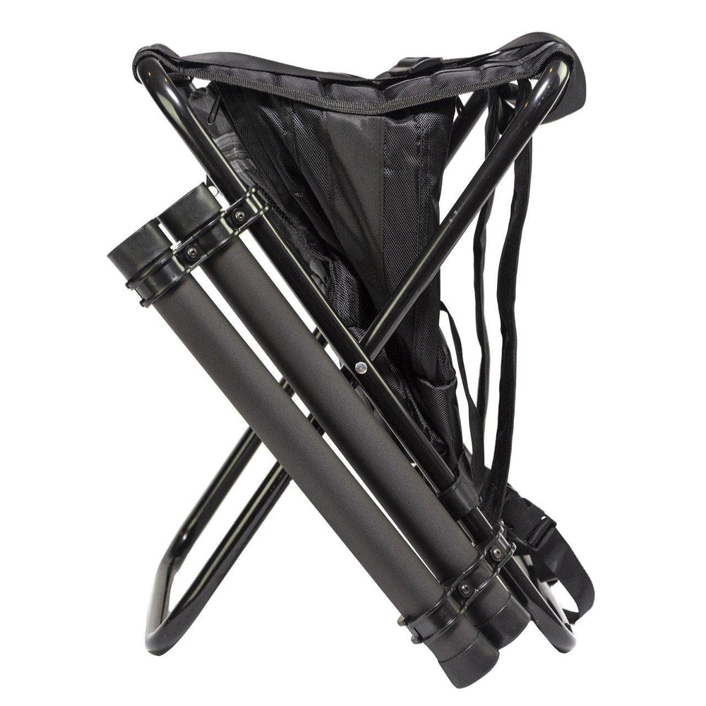 Bohning Complete Shooter Stool Black supports up to 225 lbs for sturdy seating.