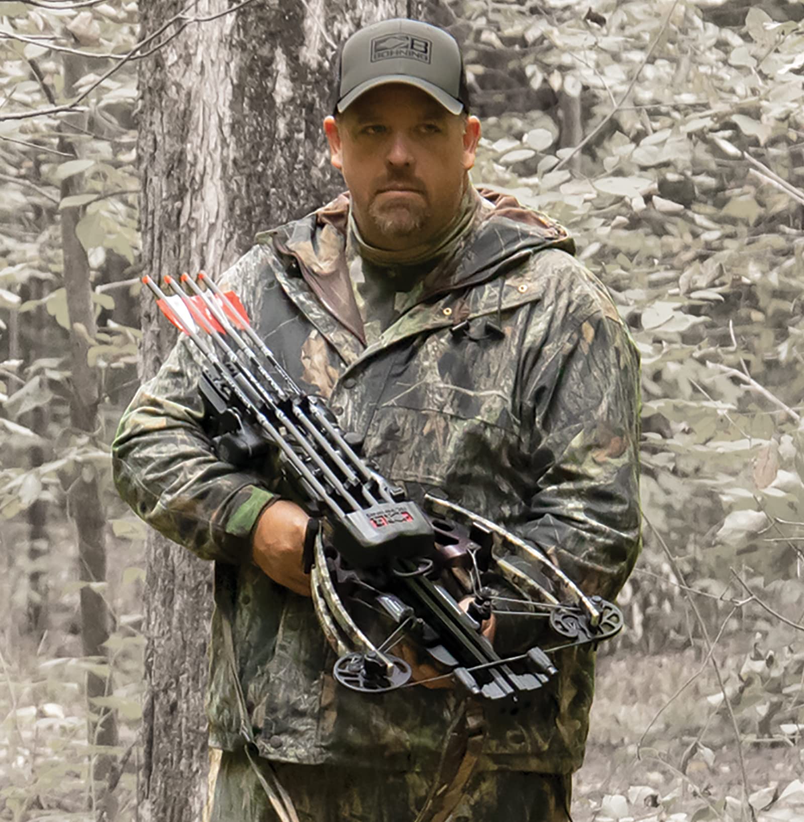 Bohning Crossbow Quiver Top Mount powder-coated aluminum close-up reveals durable finish.