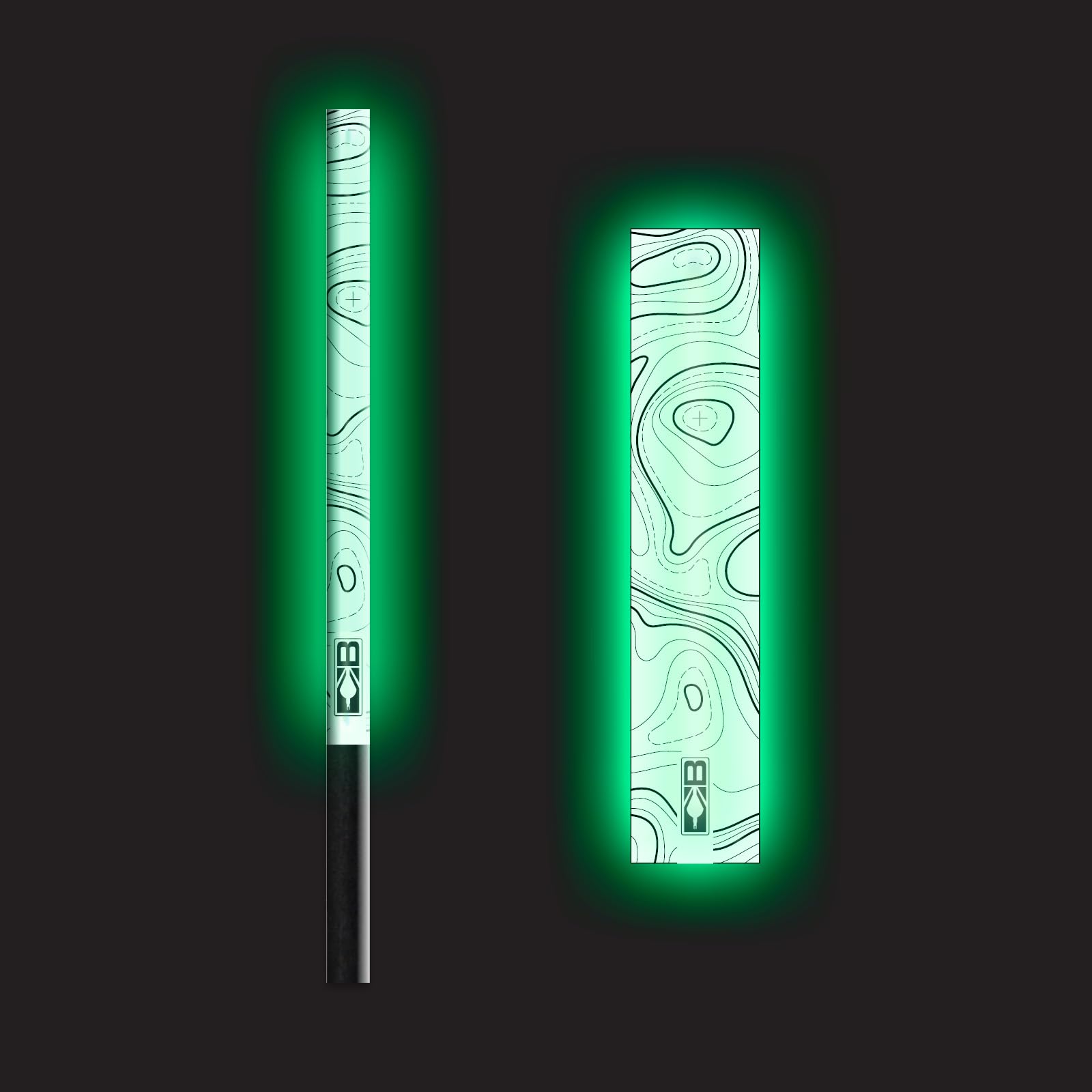Bohning Glow in the Dark Topographic Arrow Wraps 5.5\" Large - front view