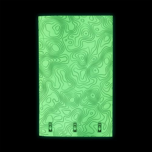 Close-up of UV-resistant ink on Bohning Glow in the Dark Arrow Wraps