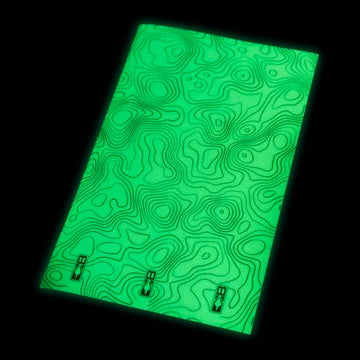Self-adhesive backing on Bohning Glow in the Dark Arrow Wraps for easy application