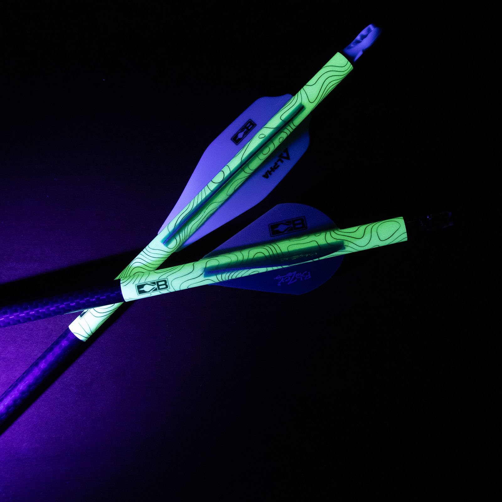 13-pack Bohning Glow in the Dark Arrow Wraps