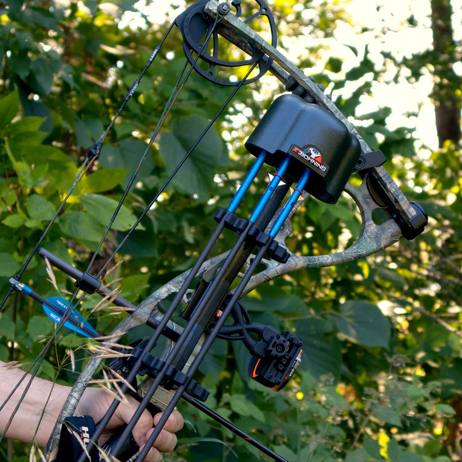 Bohning Lynx 4-Arrow Quiver stem highlighting lightweight molded construction