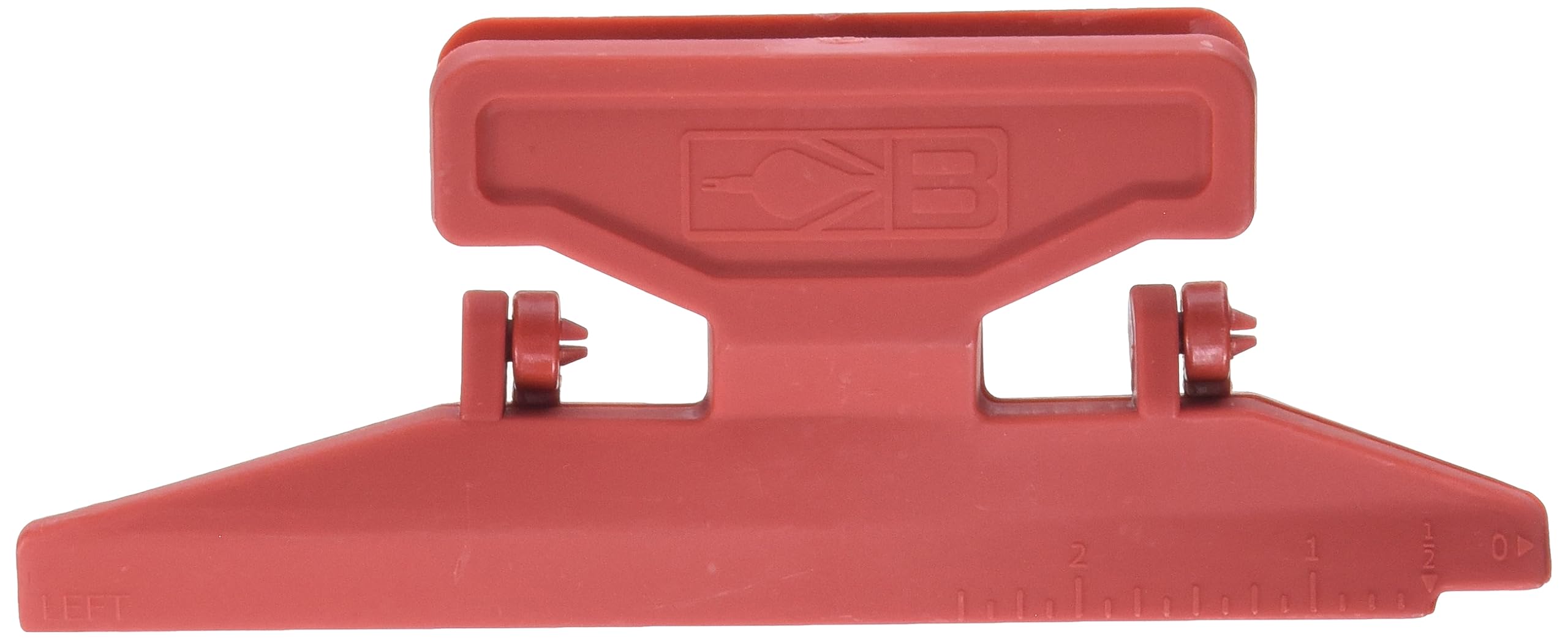Bohning Pro Class replacement clamp left view with red grip for easy operation