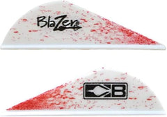 Bohning True Color Blazer 2-inch vane in white spatter for hunting and 3D archery