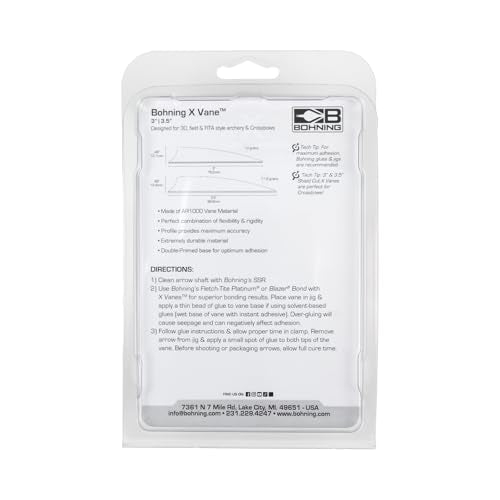 Bohning X Vane pre-primed surface shown for easy adhesion and reliable performance.