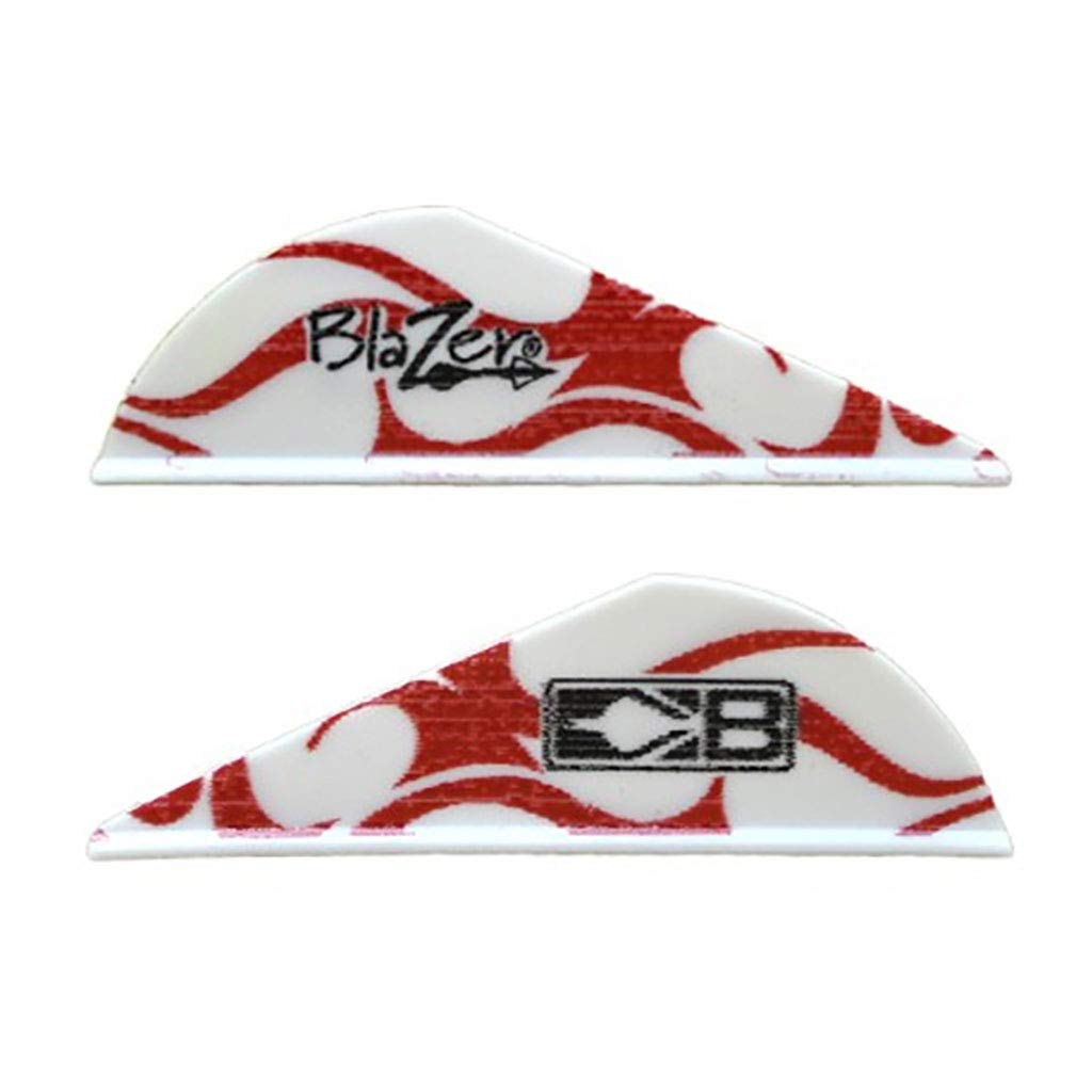 Bohning Blazer Vane True Color 2-inch Red & White Flame 36-pack