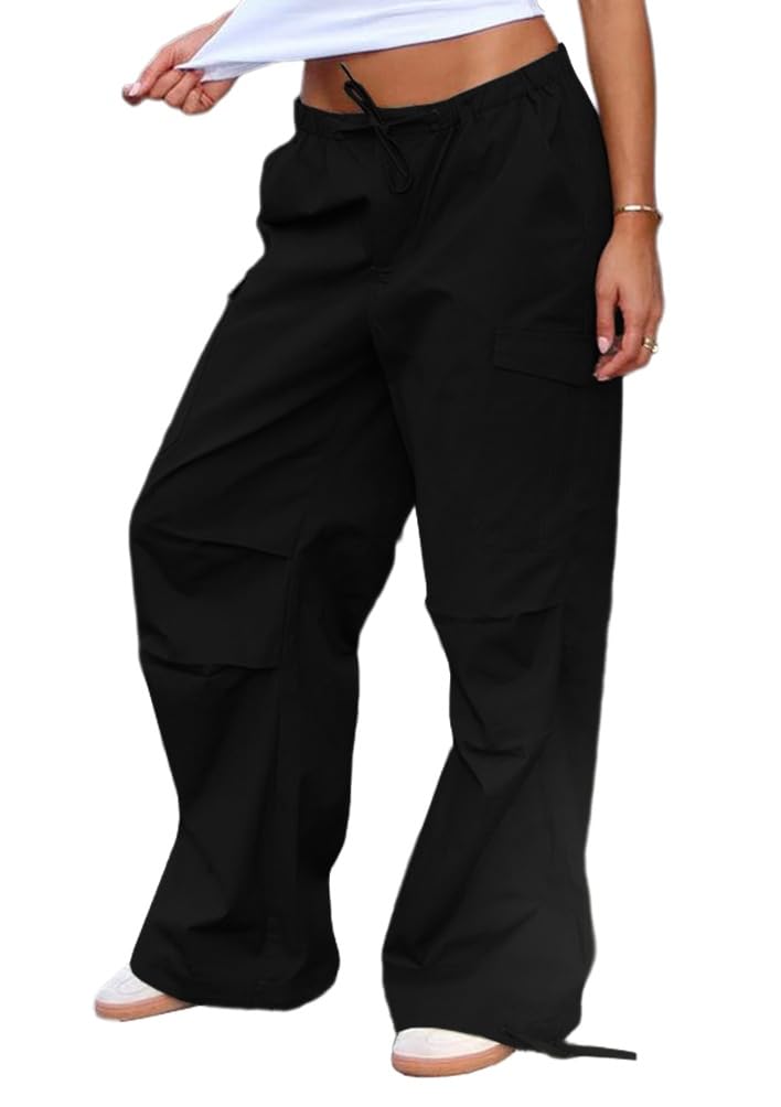 BOKITECAO cargo pants side pocket detail highlights convenient storage.