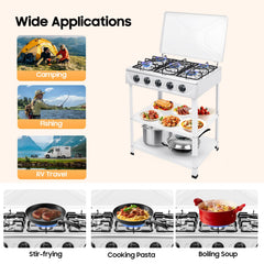 Under-stove storage shelves by Bokknppo keep ingredients organized