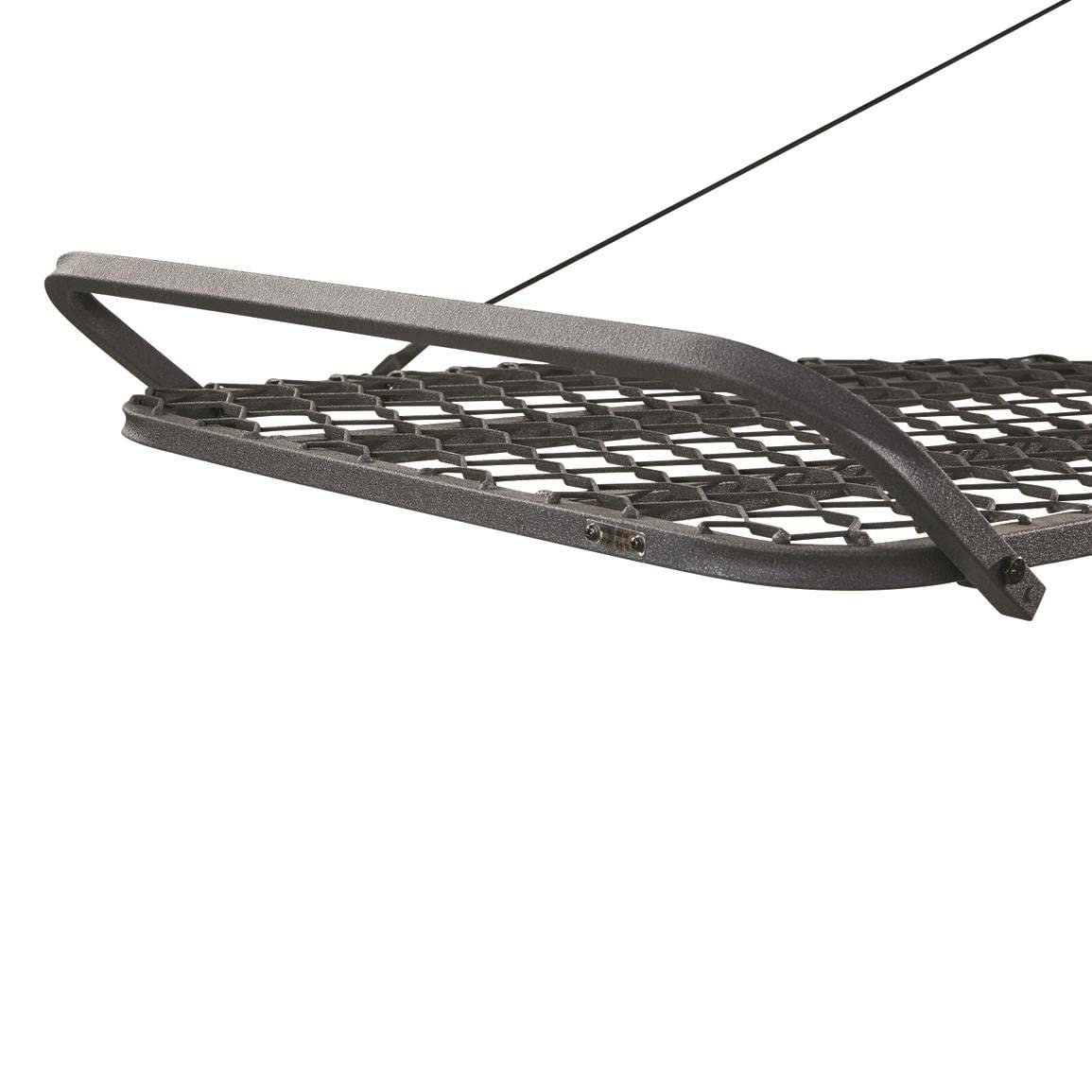 Bolderton Deluxe Hang-On Tree Stand flex seating molds to your body for comfort.