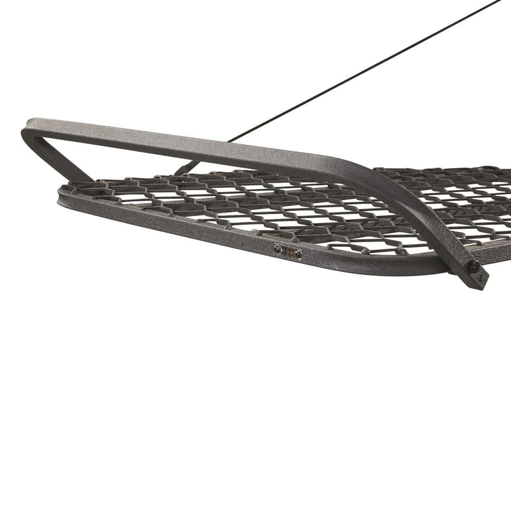 Bolderton Deluxe Hang-On Tree Stand flex seating molds to your body for comfort.