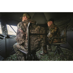 Bolderton back-rest hunting chair design provides ergonomic support during long sits.