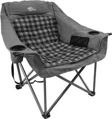 Bolosy oversized camping chair folded in carry bag for portable outdoor seating.
