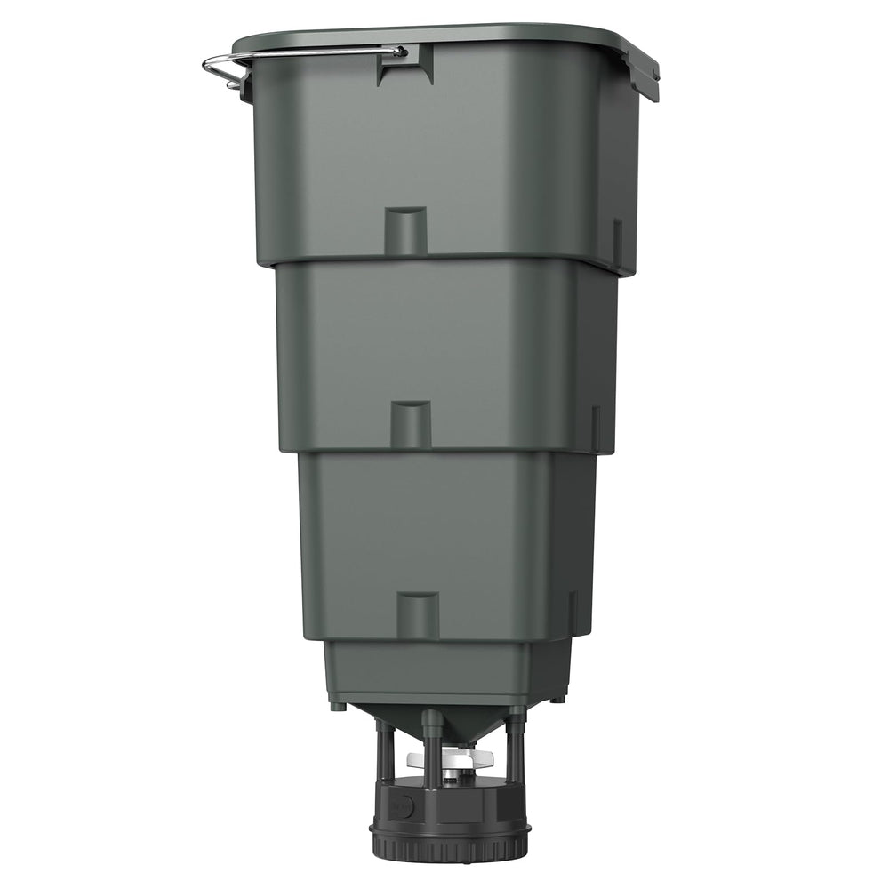Boltfavo 5-gallon hanging feeder shows durable plastic construction for reliable outdoor use.
