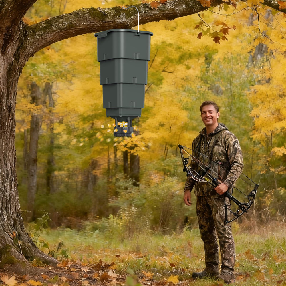 Boltfavo hanging feeder digital timer display enables precise scheduling and effortless adjustments.