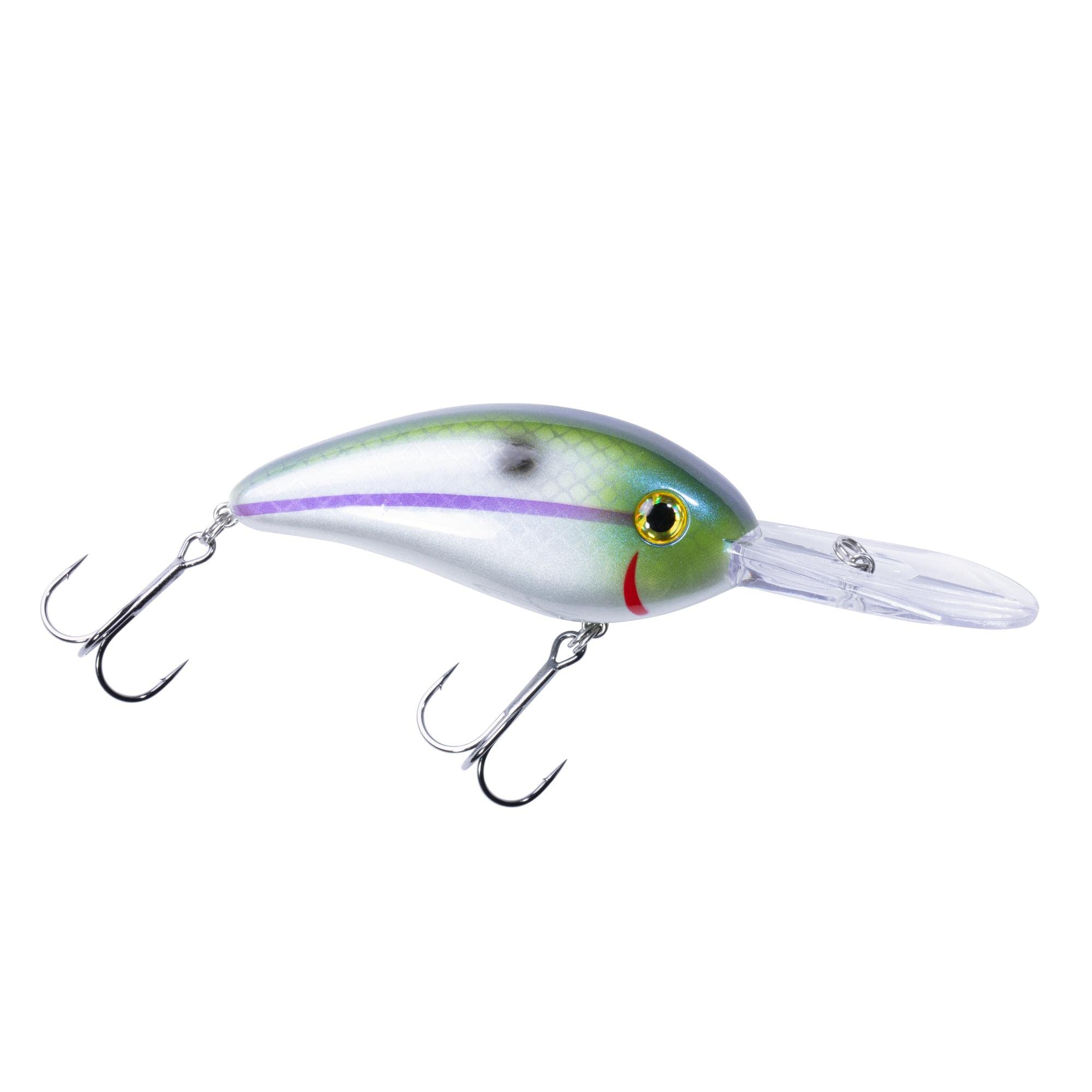 Bomber Fat Free Shad Alabama Herring 3in lure side view, deep-water bass appeal