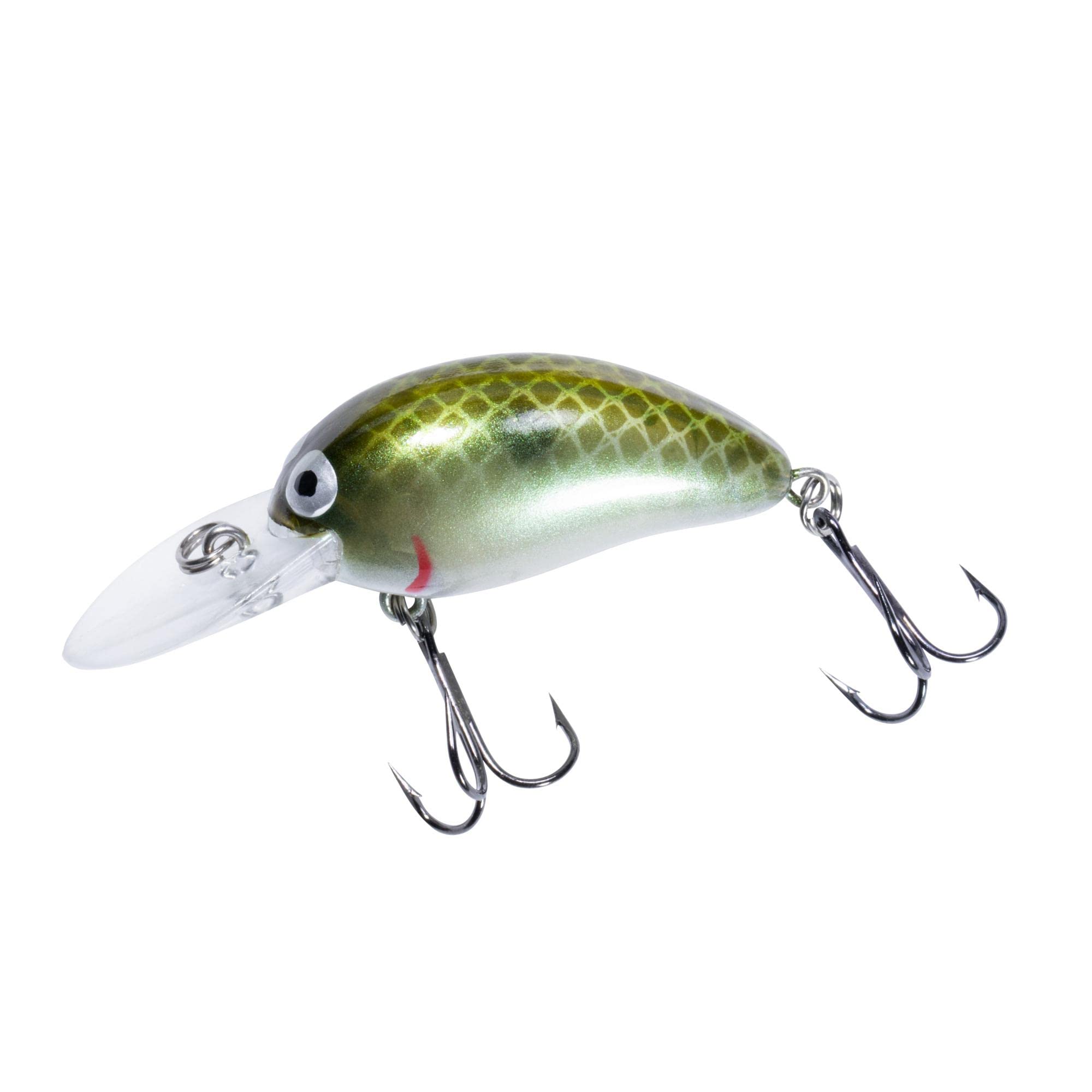 Bomber Model 4A Green Pearl Shad crankbait, 2-1/8 inch, front view