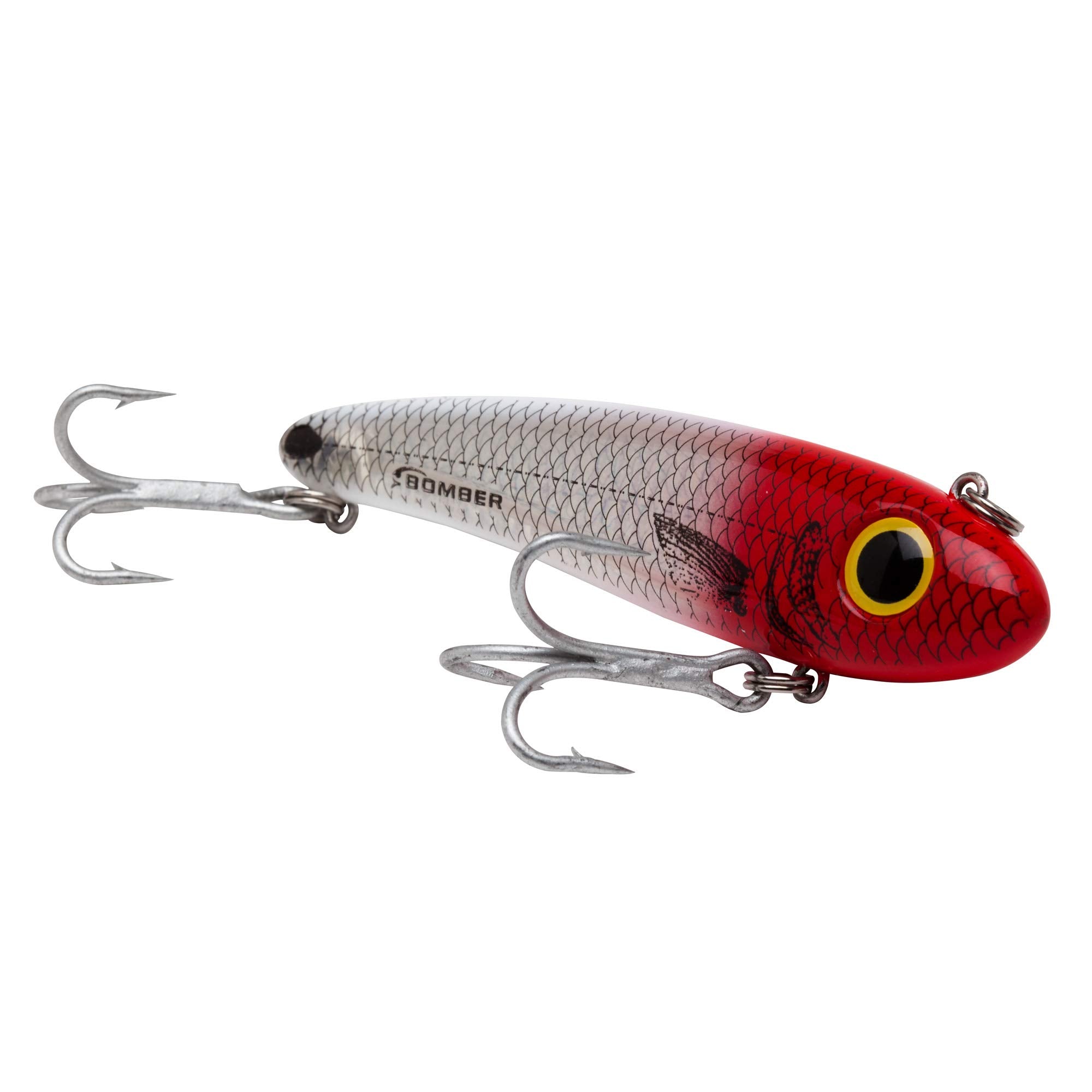 Bomber Mullet red-head flash color pattern attracts surface-feeding fish