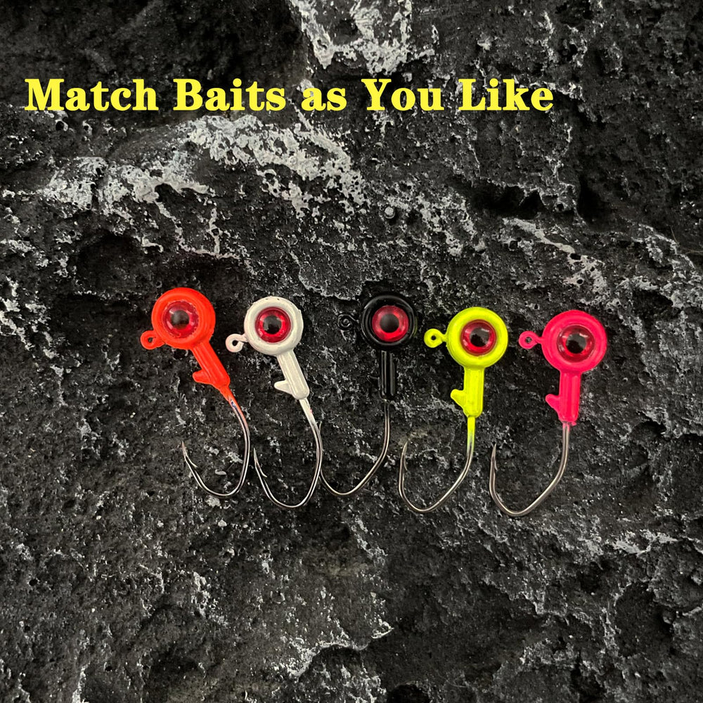 Jig heads suitable for saltwater and freshwater fishing