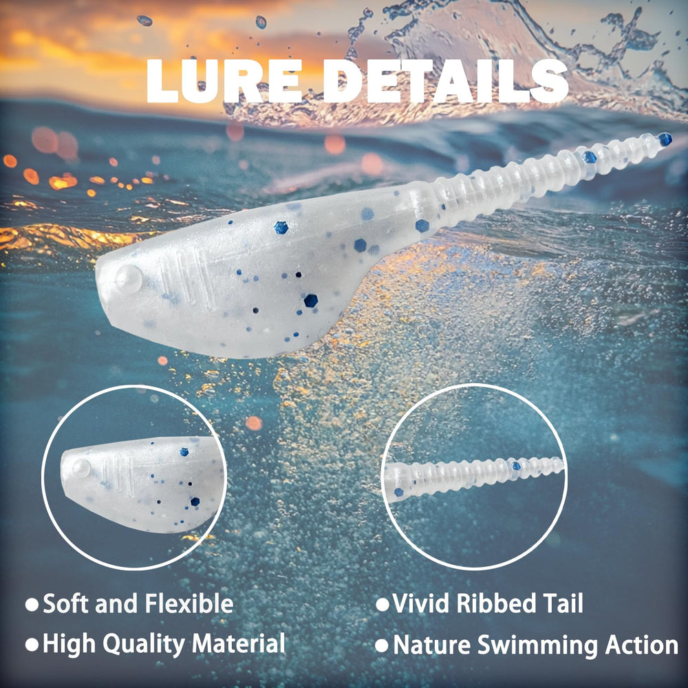 Bombite Crappie Lures Kit 24-pack soft plastics - image 2
