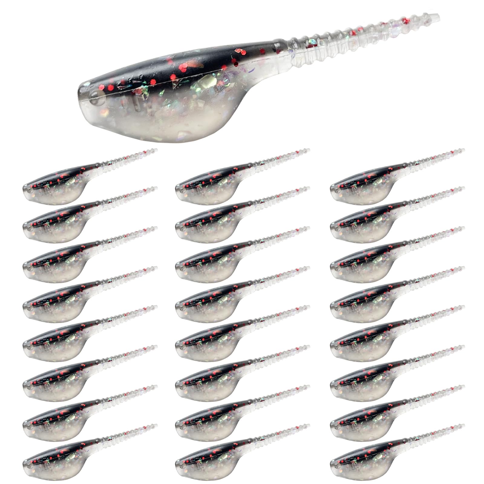 Bombite Crappie Lures Kit 24-pack displayed on a surface