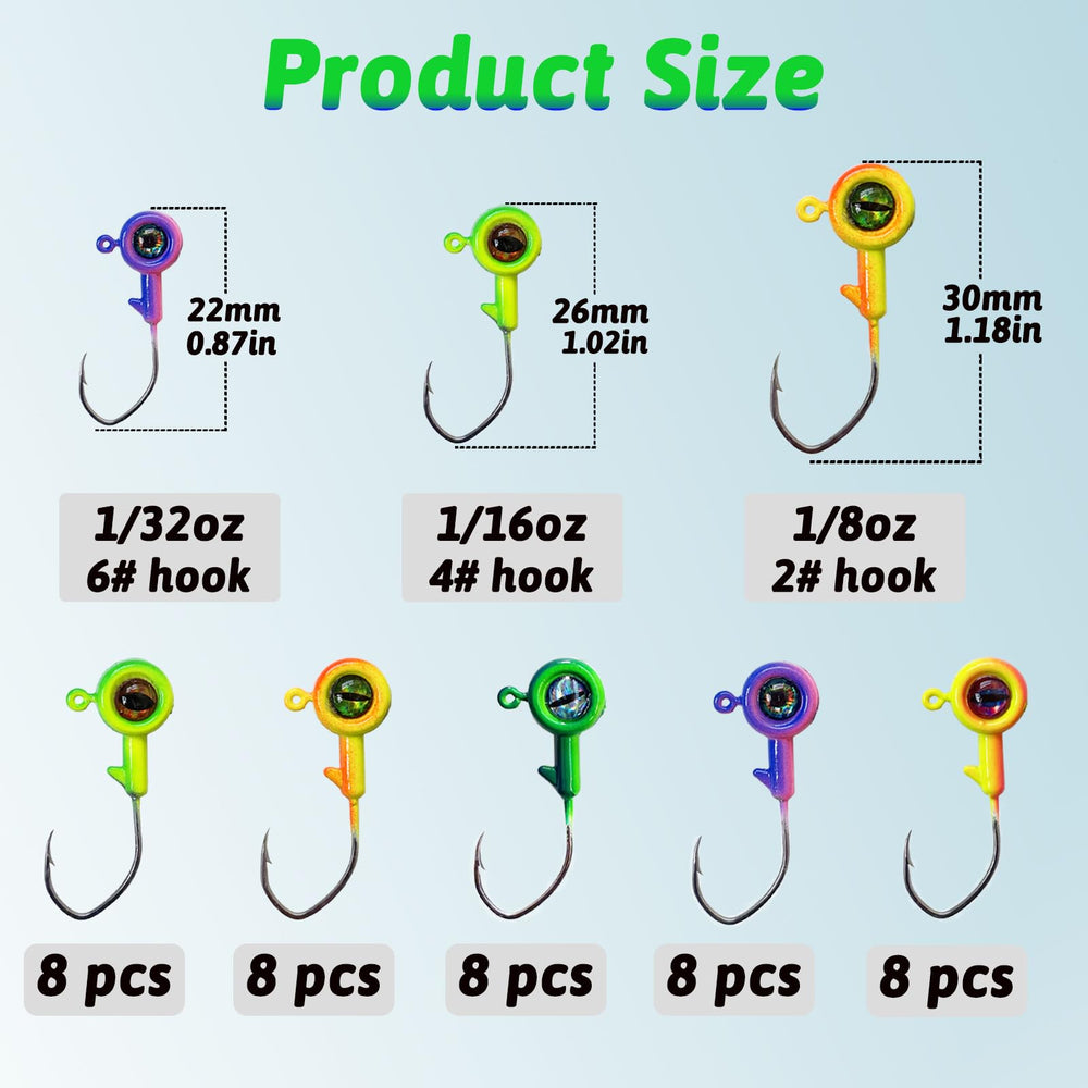 Secure Bait Retention Crappie Jigs Head