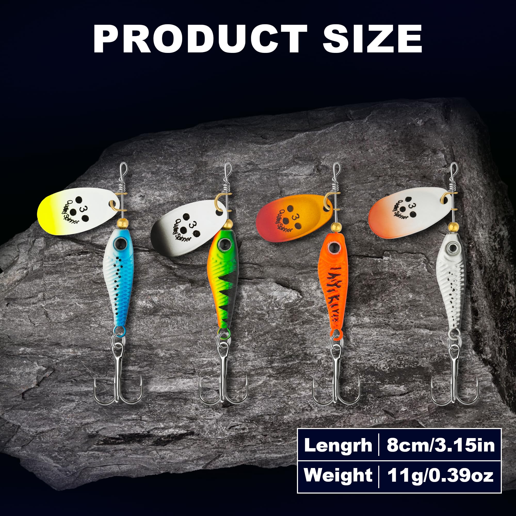 Bombrooster spinner bait iron plate 2/5oz
