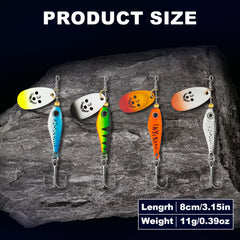 Bombrooster spinner bait iron plate 2/5oz