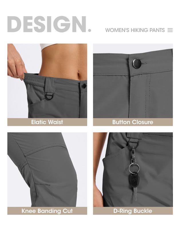 BondiTrekk cargo pockets with D-ring show practical organization for hiking.