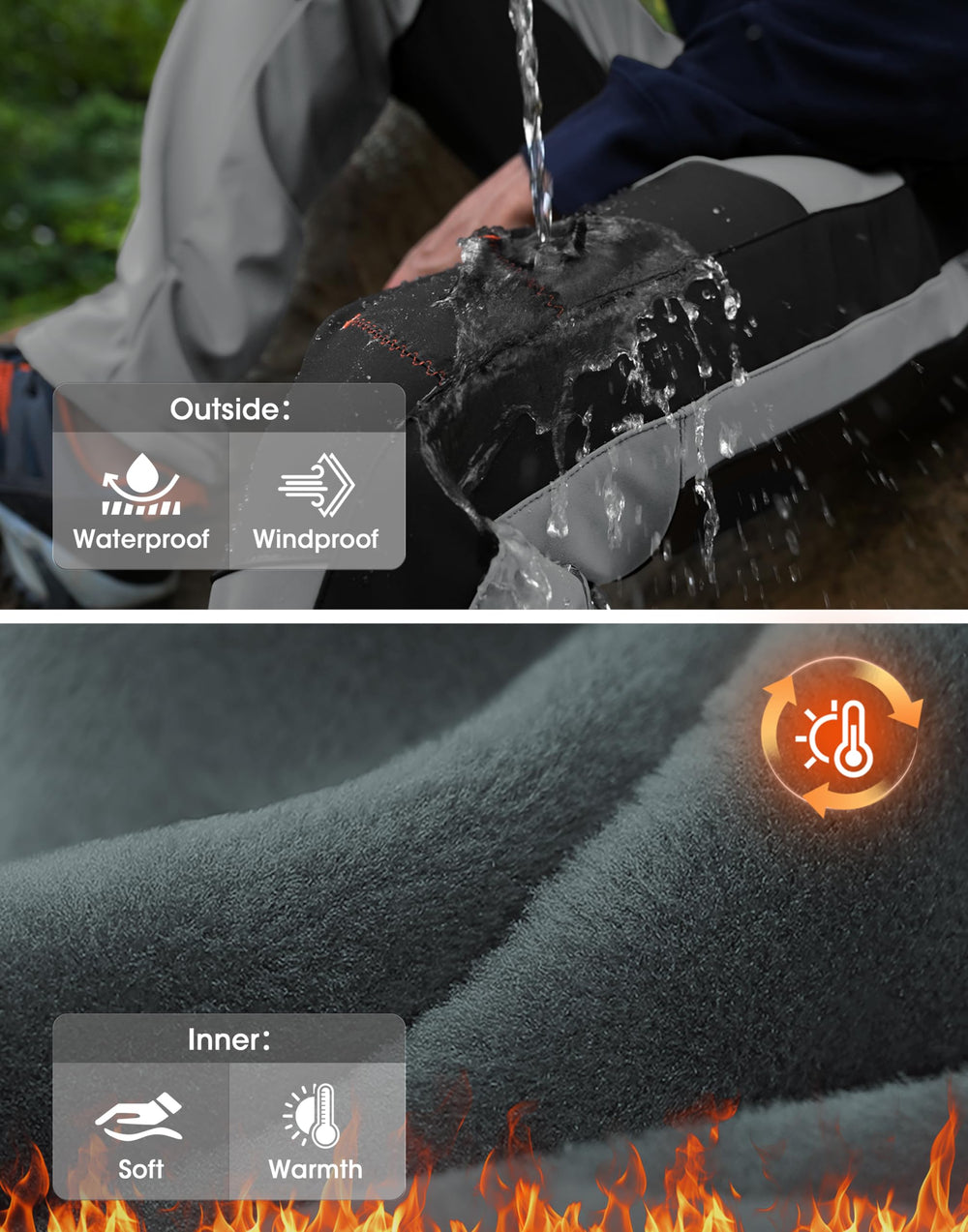 BondiTrekk pants with articulated knees for flexible movement on trails