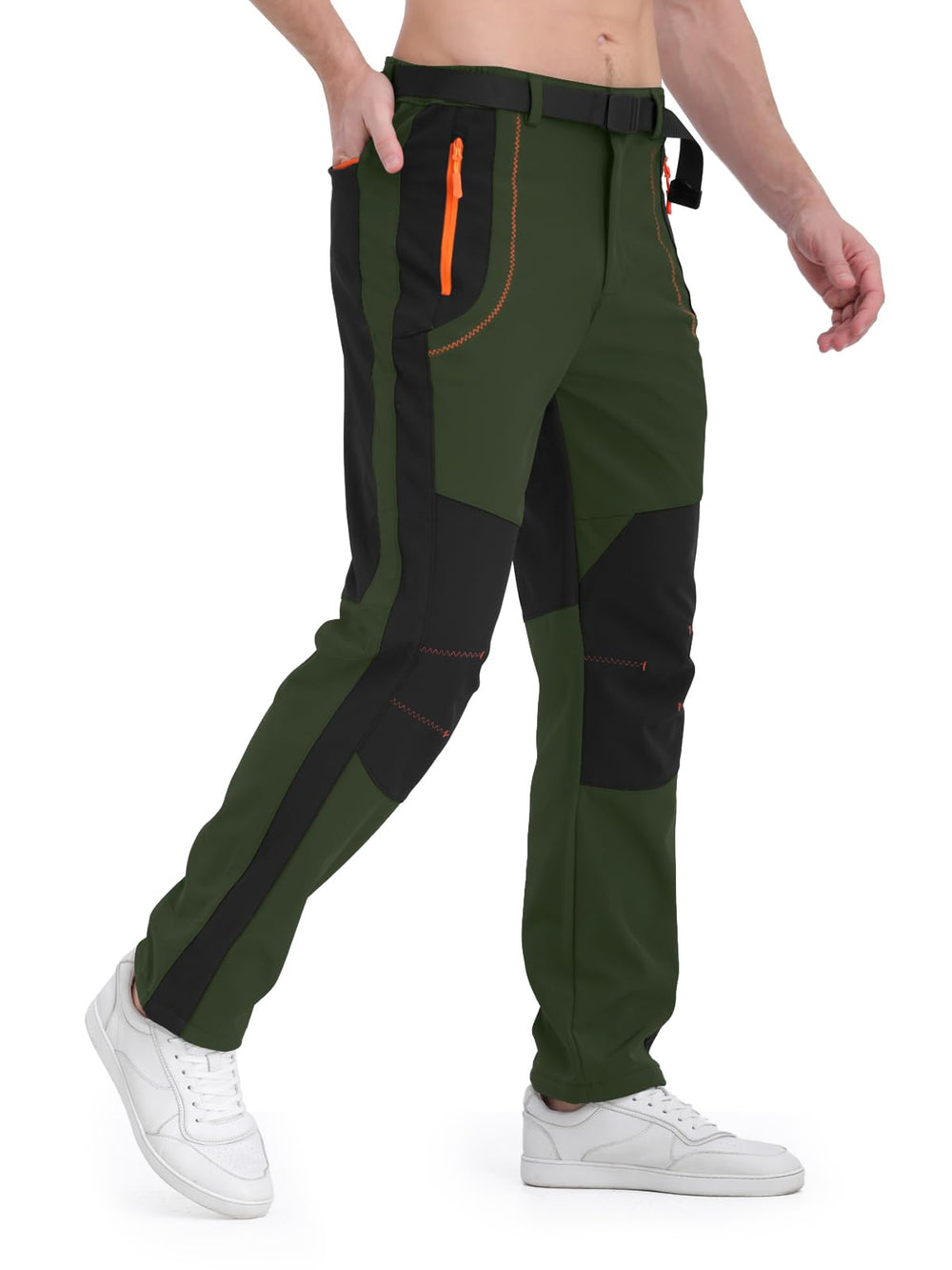 BondiTrekk men's snow pants fleece-lining provides soft insulation against cold days