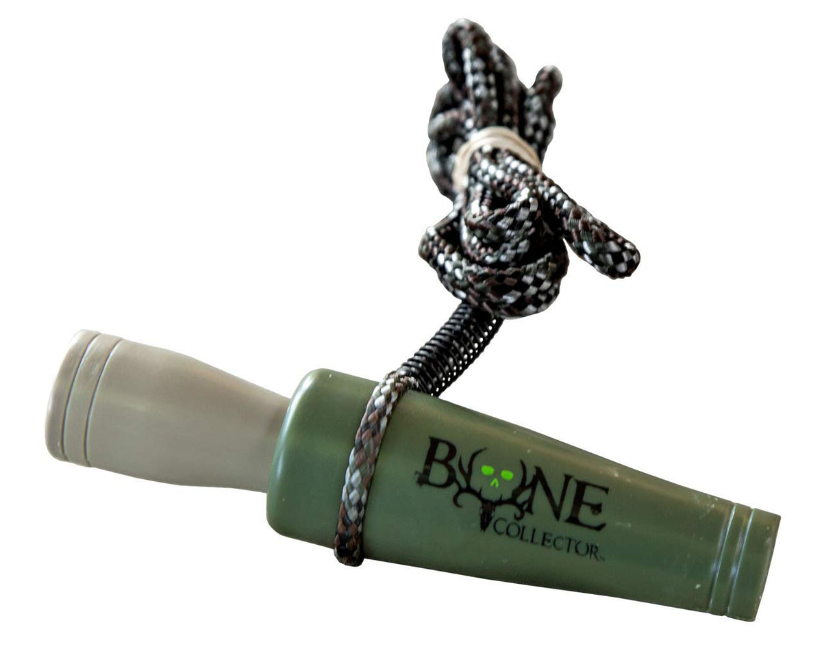 Bone Collector Doe Bleat Call closeup emphasizes compact, field-ready design.