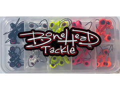 BoneHead Tackle Term Tackle Pack BX jigheads for clear water; versatile for shore or boat casting.