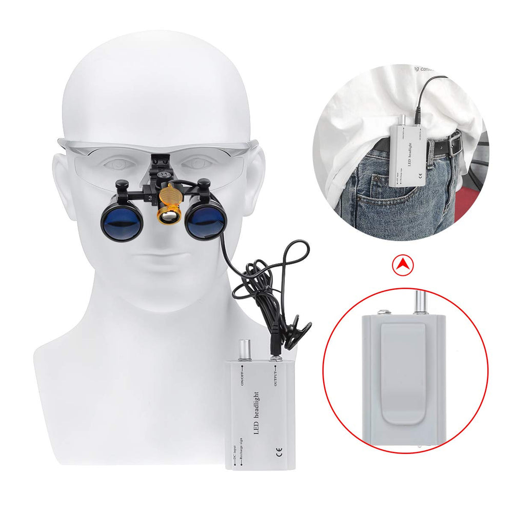 Bonew head lamp with filter clip focuses light for detailed tasks.