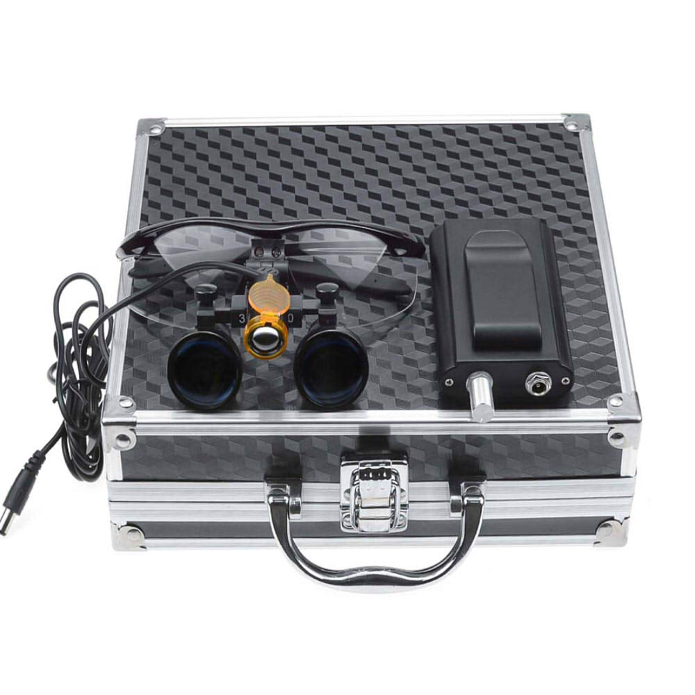BoNew 3.5X loupes head lamp front view enables hands-free detailed inspection