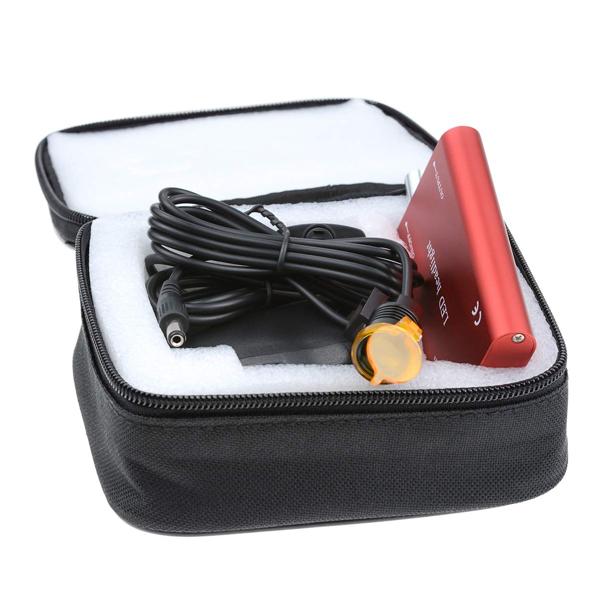 Rechargeable battery and adaptor included with the BONEW headlamp