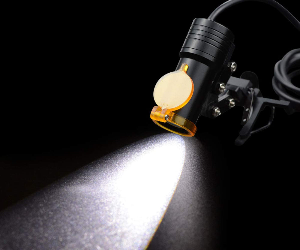 BONEW headlamp beam angle with silver finish emphasizing durable design.