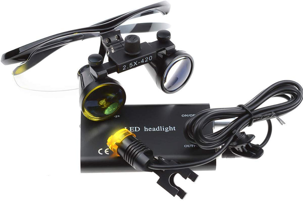 Bonew clip-on head lamp provides focused LED brightness.