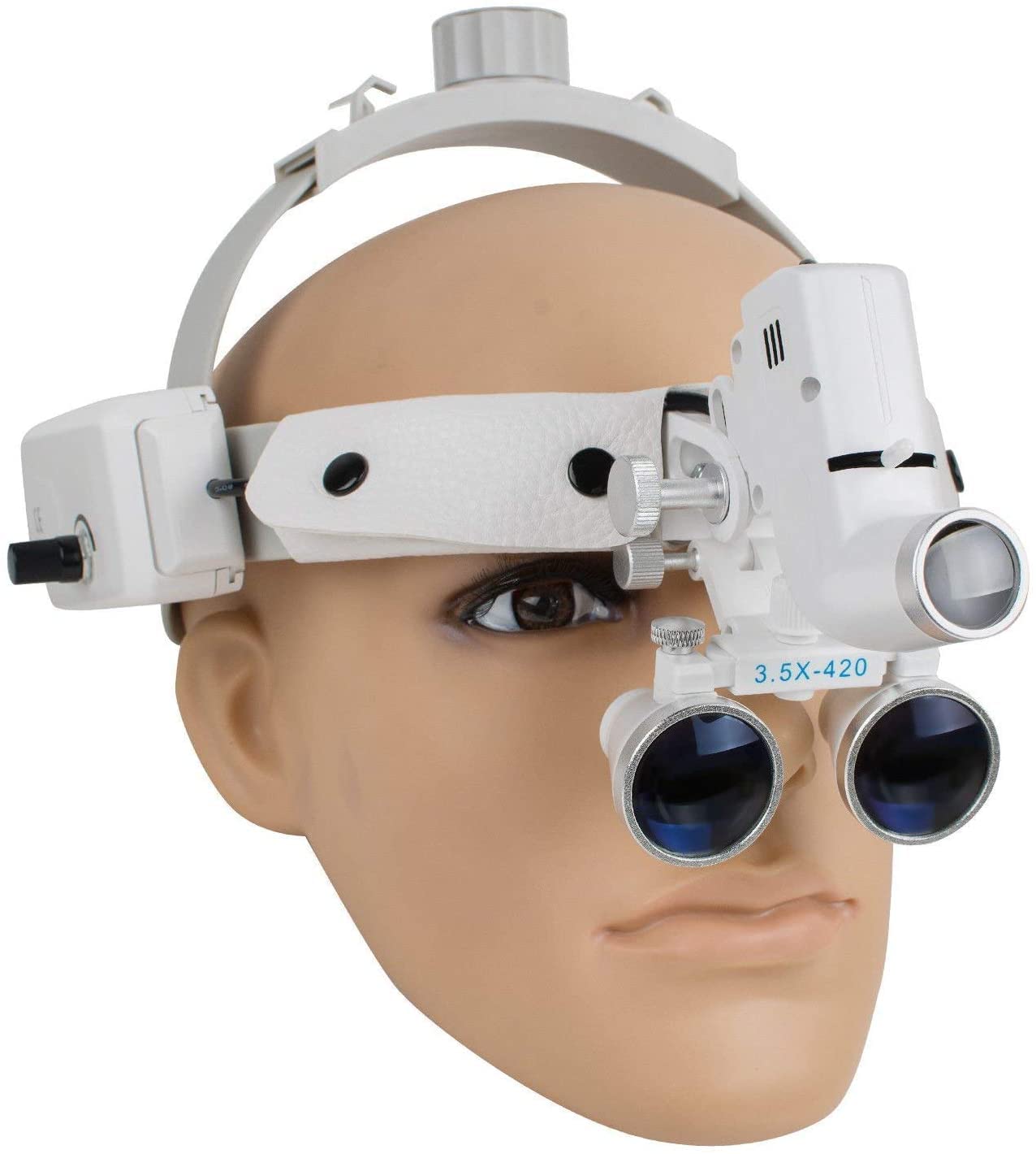 BoNew packaging includes loupe, headlamp, headband, and accessories for quick setup.