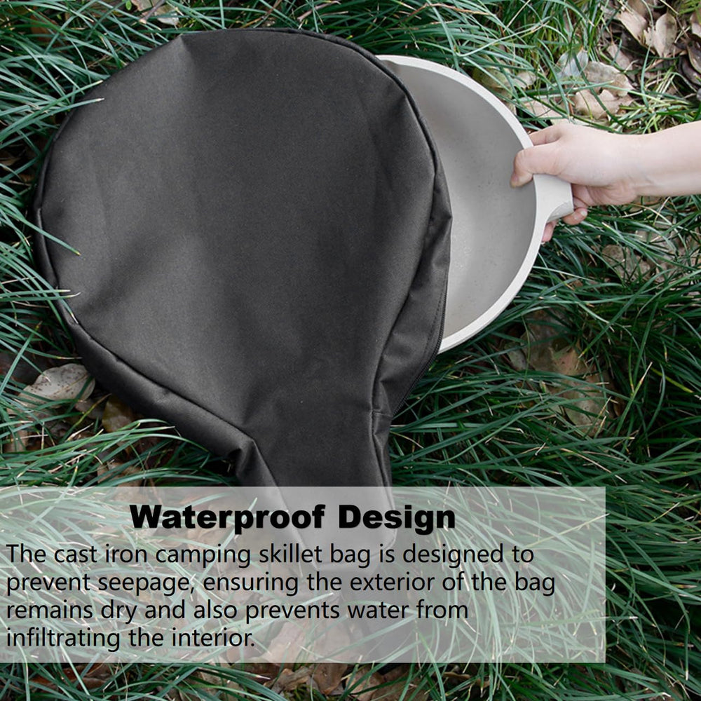 BONKZEBU Cast Iron Skillet Bag keeps cookware organized during outdoor adventures.
