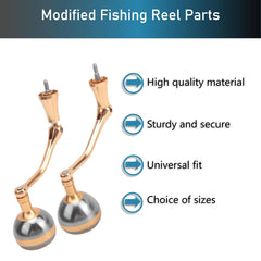BONKZEBU reel handle side grip close up, non slip ergonomic design.
