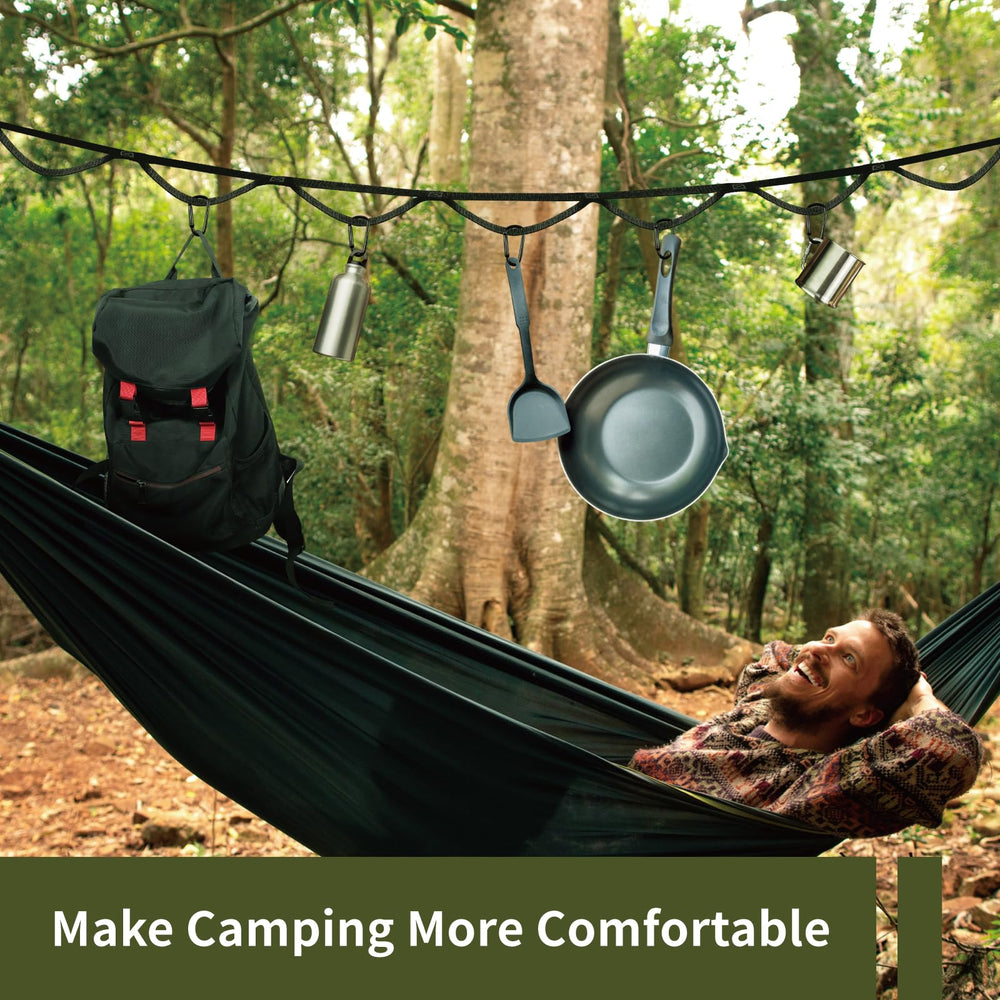 BonsMax full campsite setup showing tidy gear and bags.