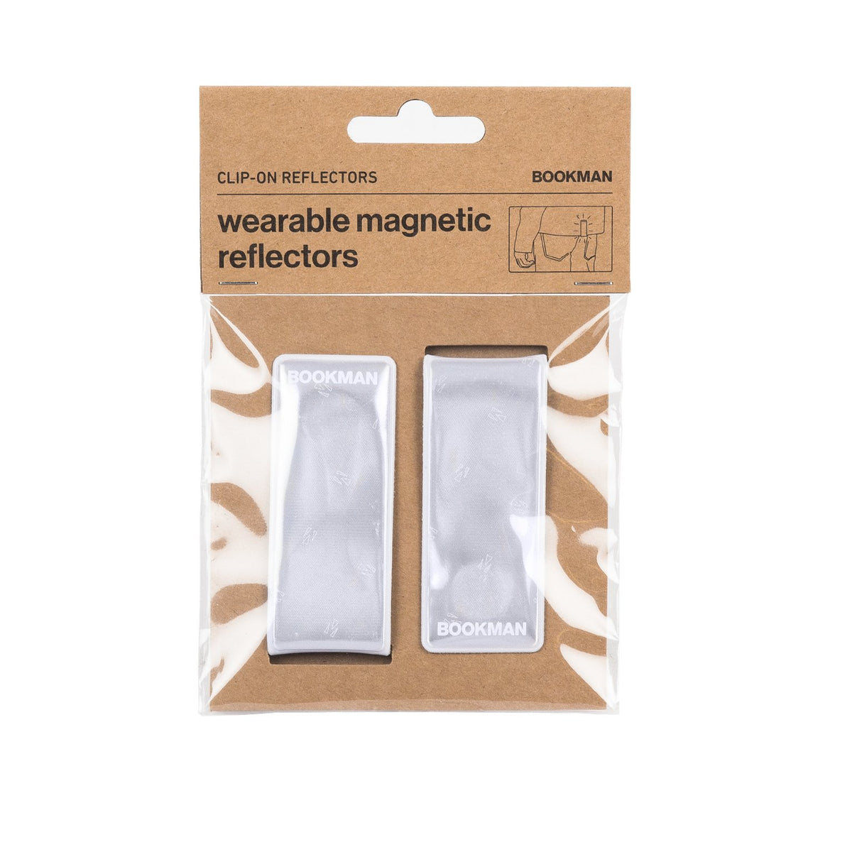 Bookman Urban Visibility magnetic reflectors on bike for safer night rides.