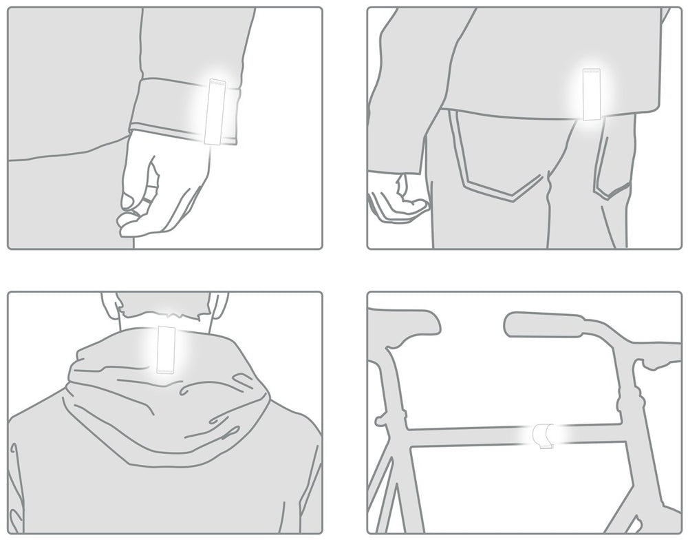 Two reflectors per pack from Bookman Urban Visibility for versatile safety.