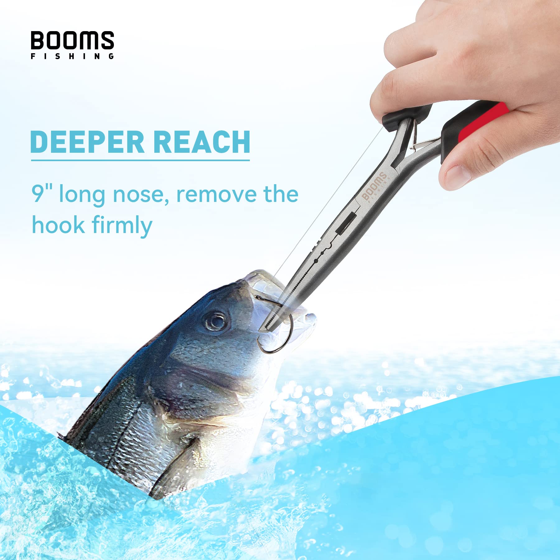 Mono & fluorocarbon cutters and lure tuning tool on Booms F03