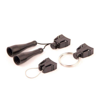 Boomerang Tool Co. T-REIGN 3-Pack retractable gear tether accessories with split ring, universal attachment and small tool pack